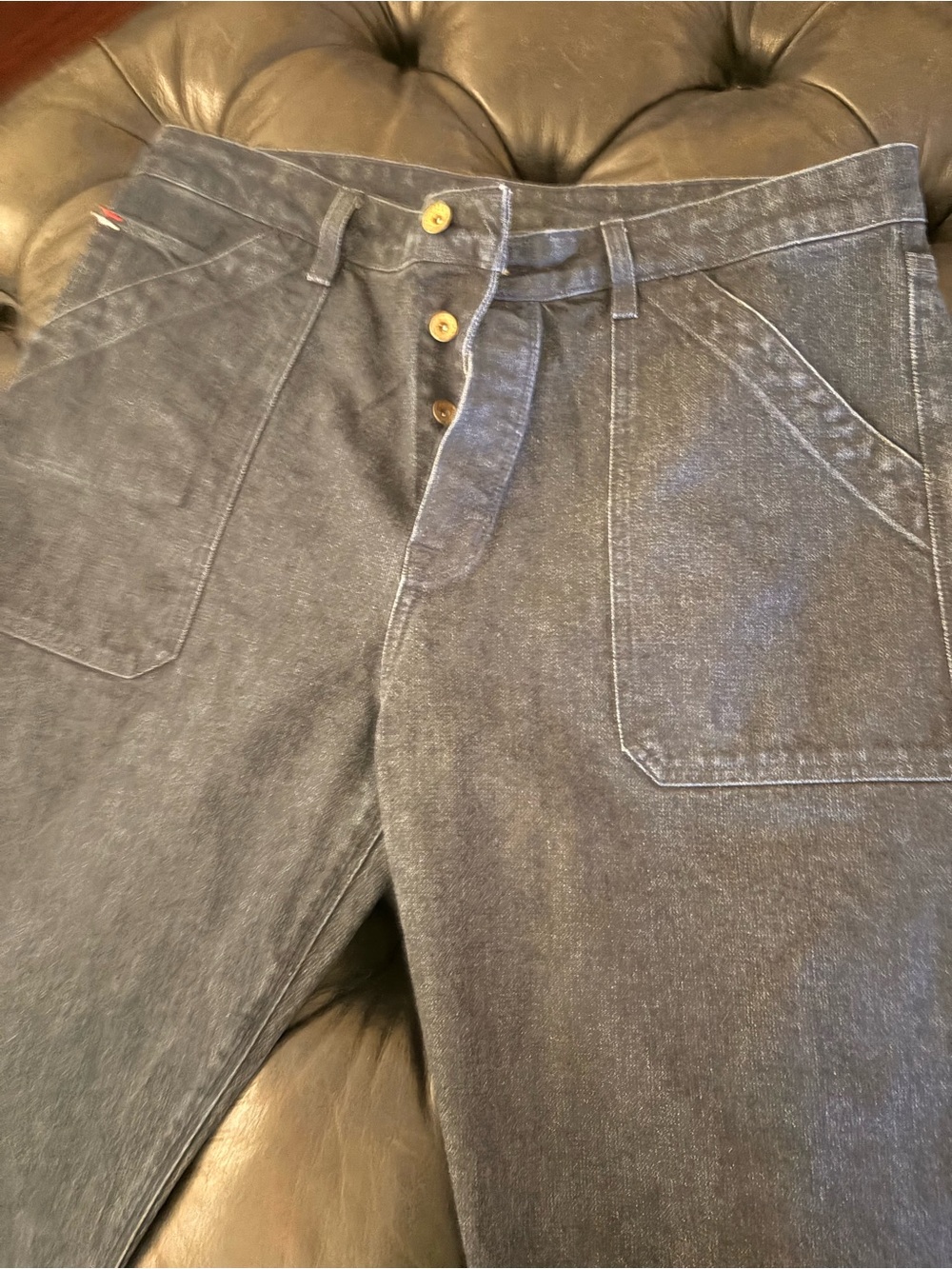 Wies-Made Men's “Scout” Blue Casual Relaxed-Fit Jeans - Picture 3 of 8